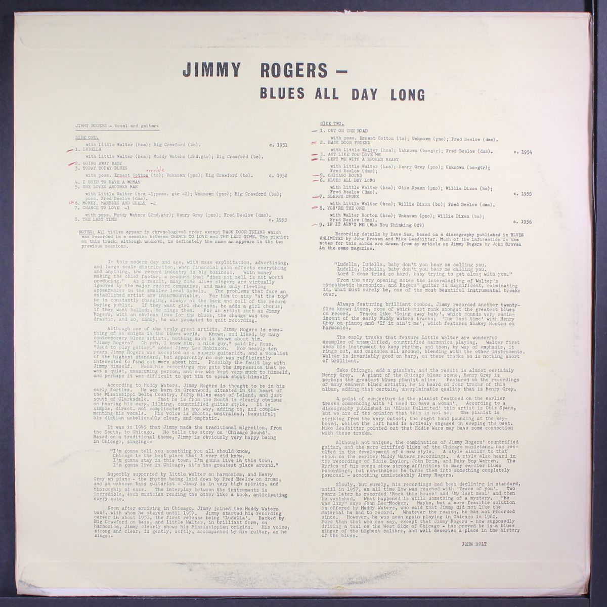 blues all day long by JIMMY ROGERS