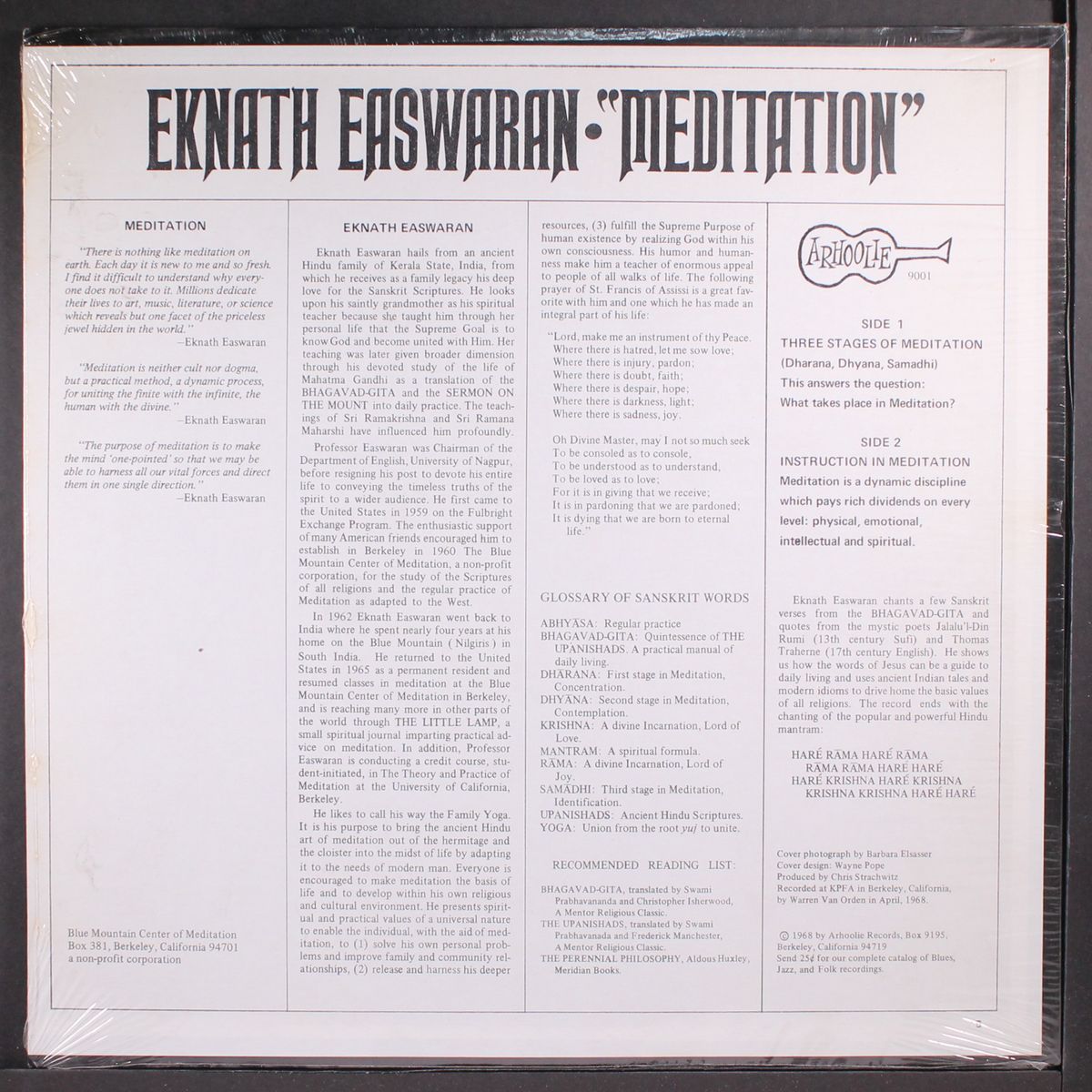 meditation by EKNATH EASWARAN