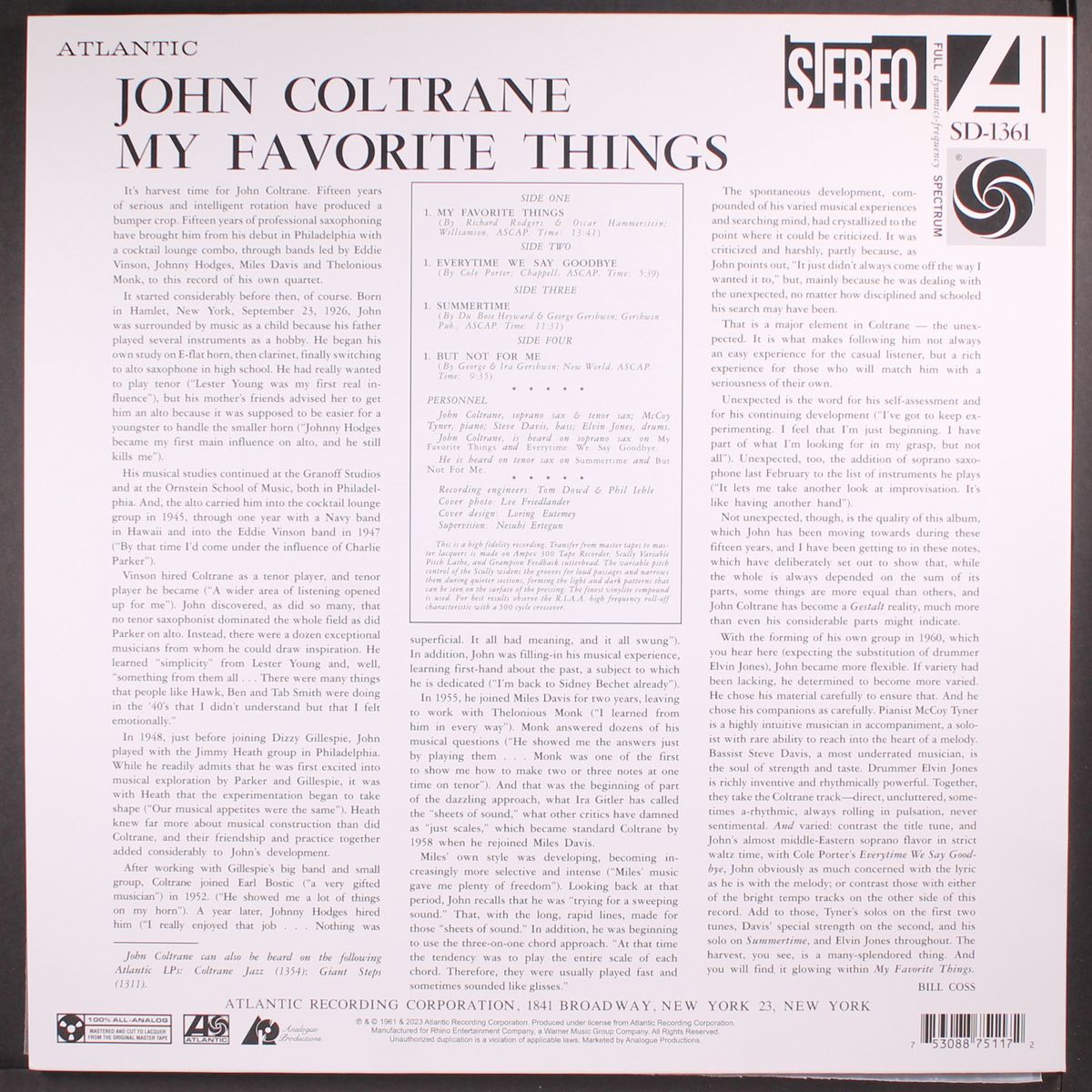 my favorite things by JOHN COLTRANE