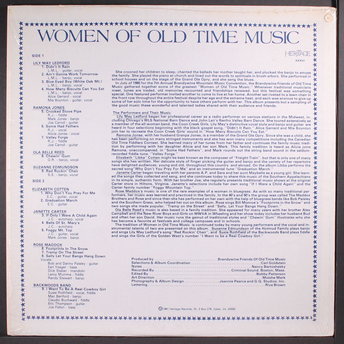 women of old time music by VARIOUS