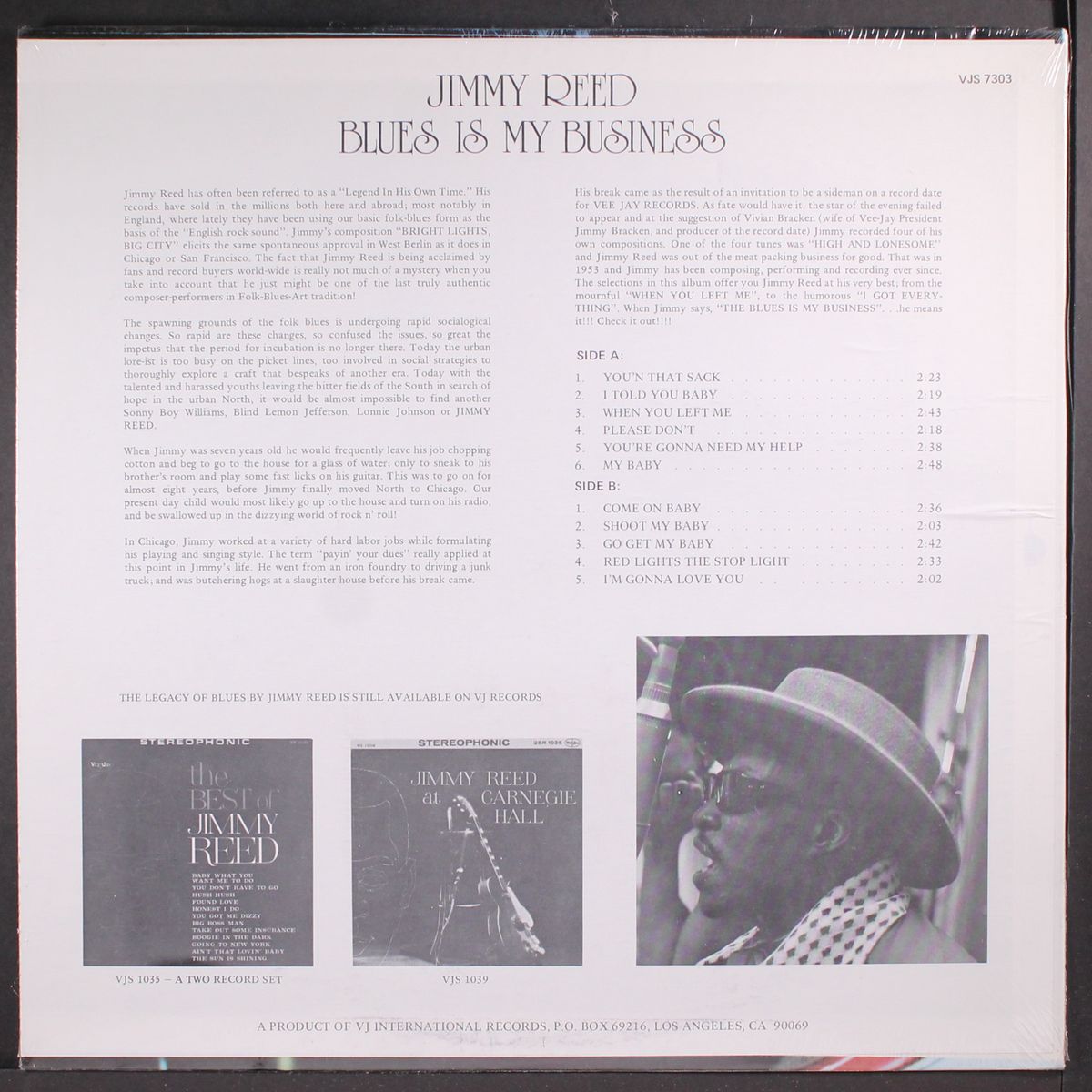 blues is my business by JIMMY REED