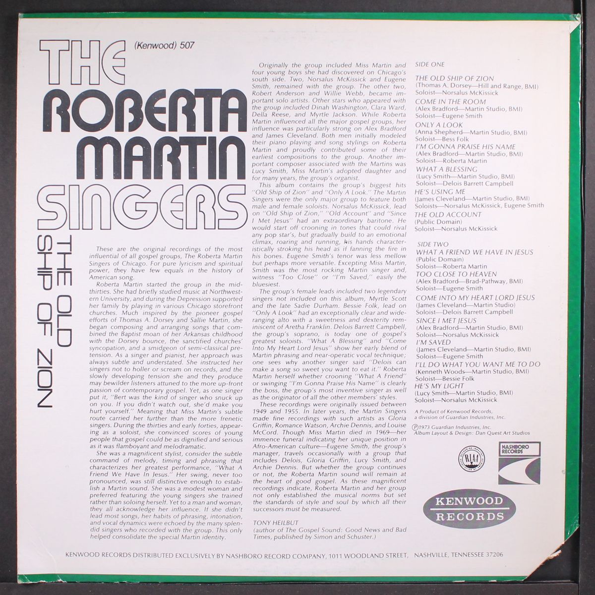 the old ship of zion by ROBERTA MARTIN SINGERS