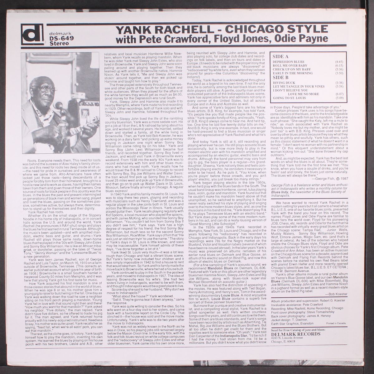 chicago style by YANK RACHELL