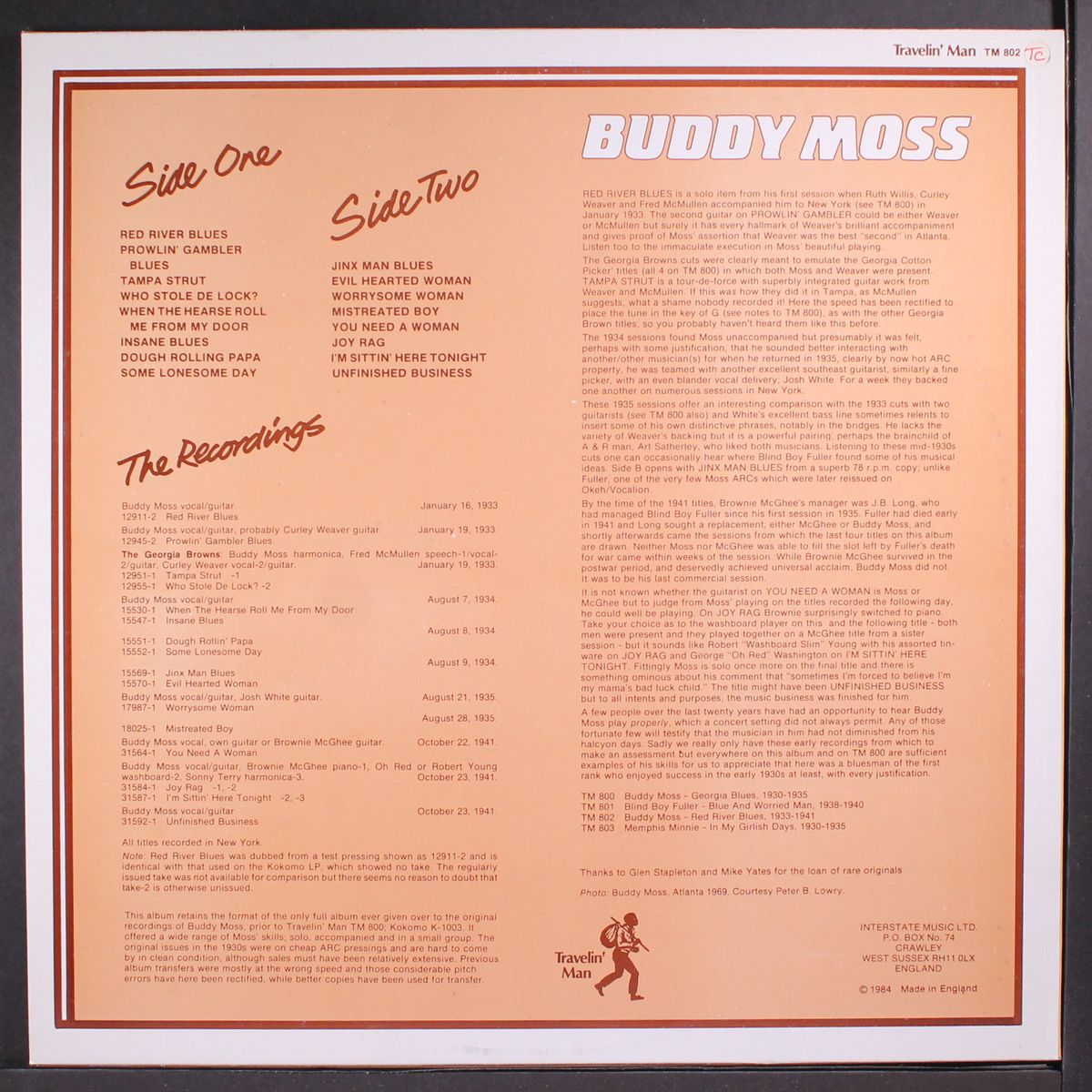 red river blues by BUDDY MOSS