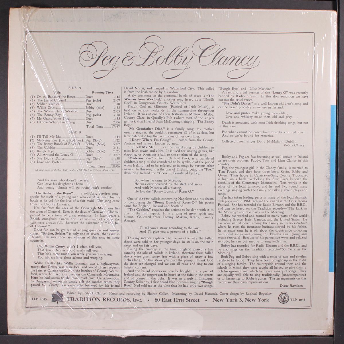 songs from ireland by PEG & BOBBY CLANCY