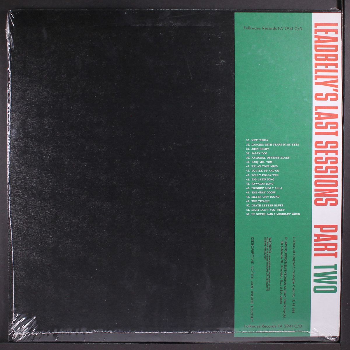 last sessions, part 2 by LEADBELLY