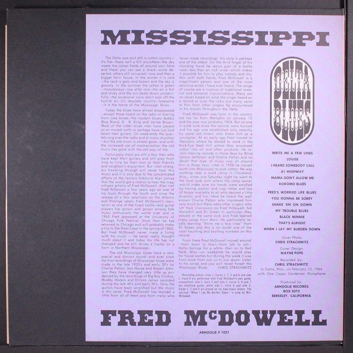 mississippi delta blues by MISSISSIPPI FRED MCDOWELL