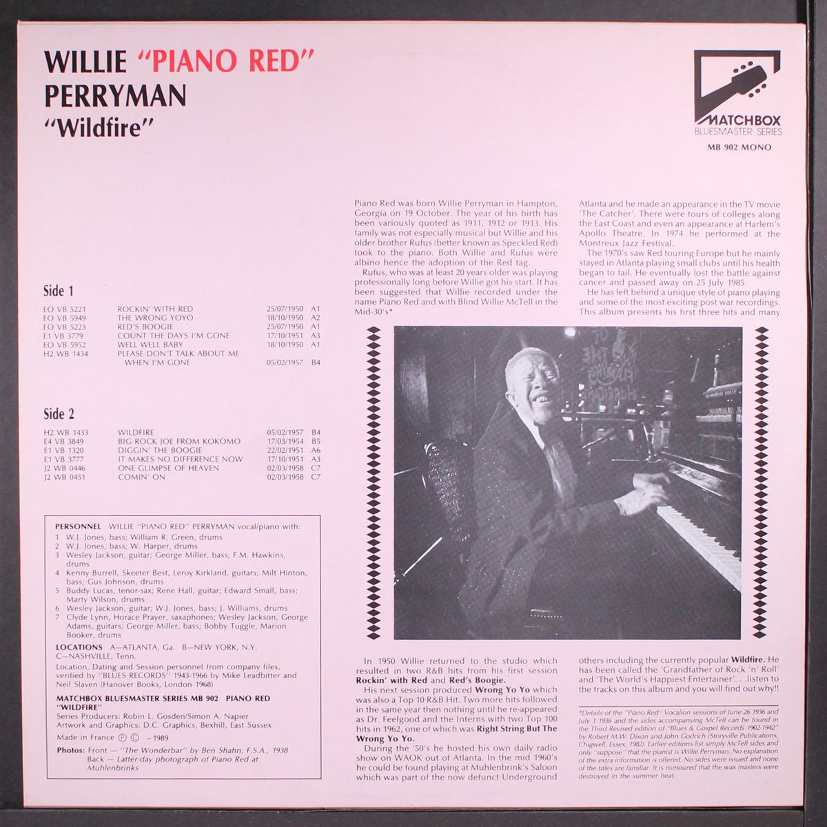 wildfire and eleven more fifties classics by PIANO RED