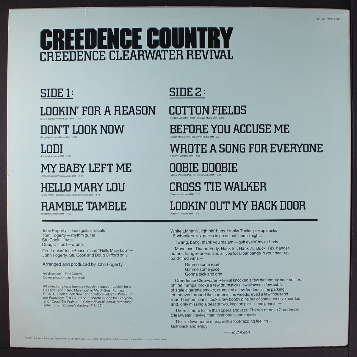 creedence country by CREEDENCE CLEARWATER REVIVAL