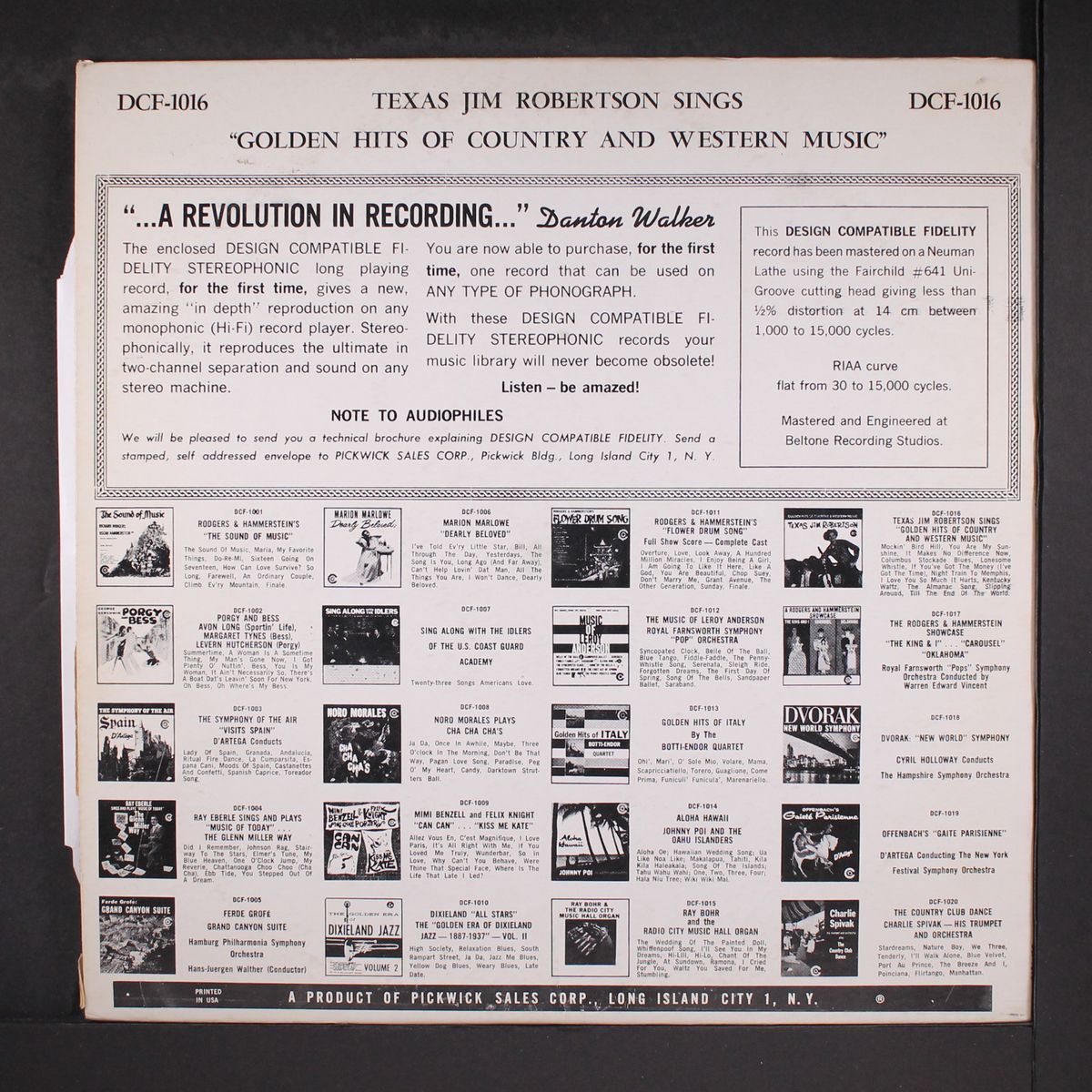 golden hits of country & western music by TEXAS JIM ROBERTSON