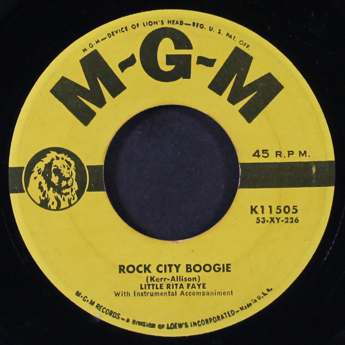 rock city boogie by LITTLE RITA FAYE