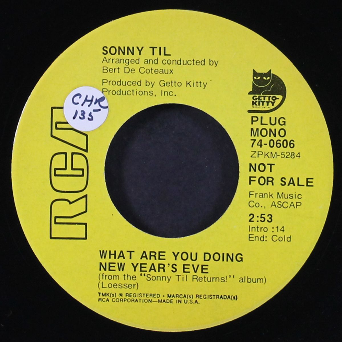 what are you doing new year's eve / crying in the chapel by SONNY TIL