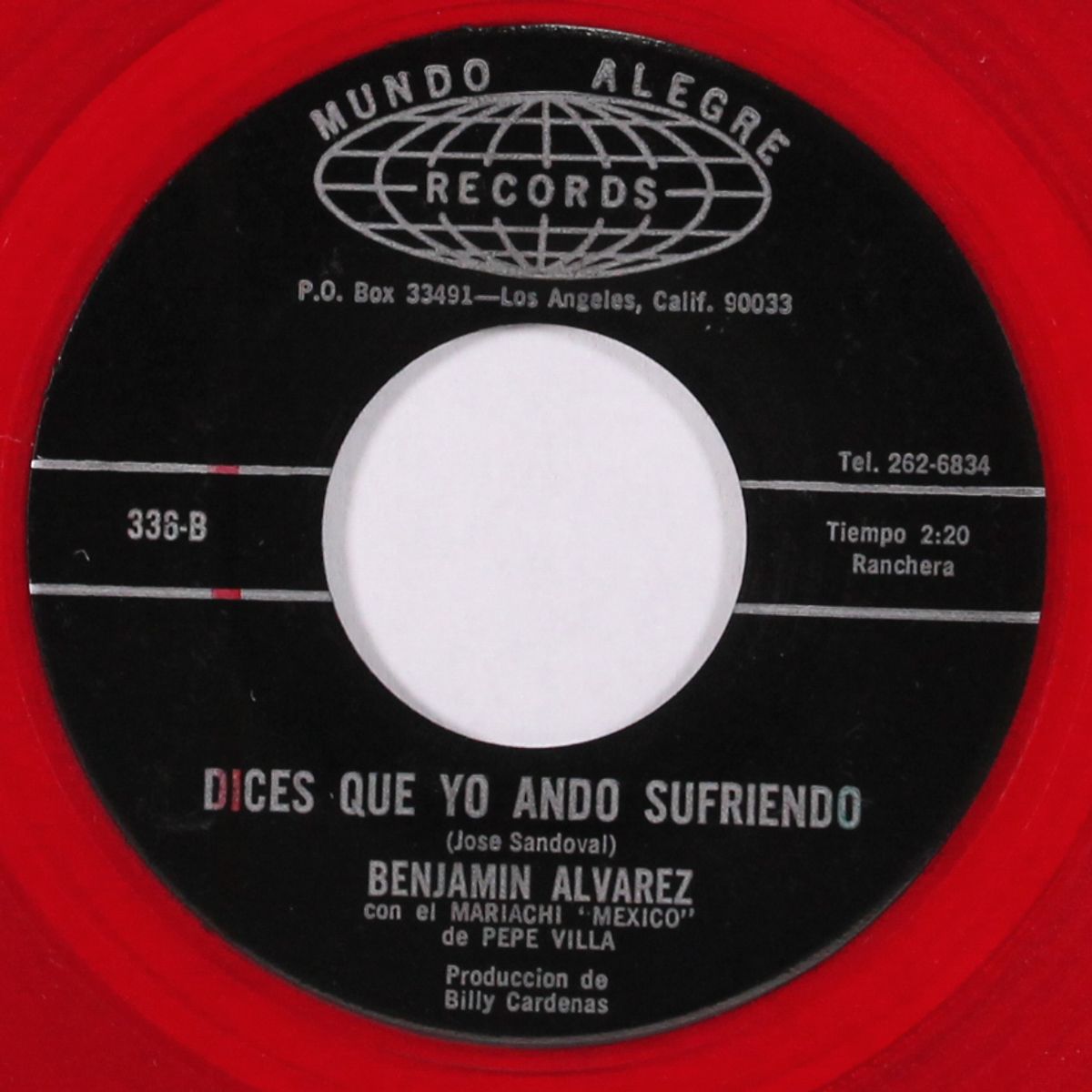 era tuyo mi amor / dices que yo ando sufriendo by BENJAMIN ALVAREZ