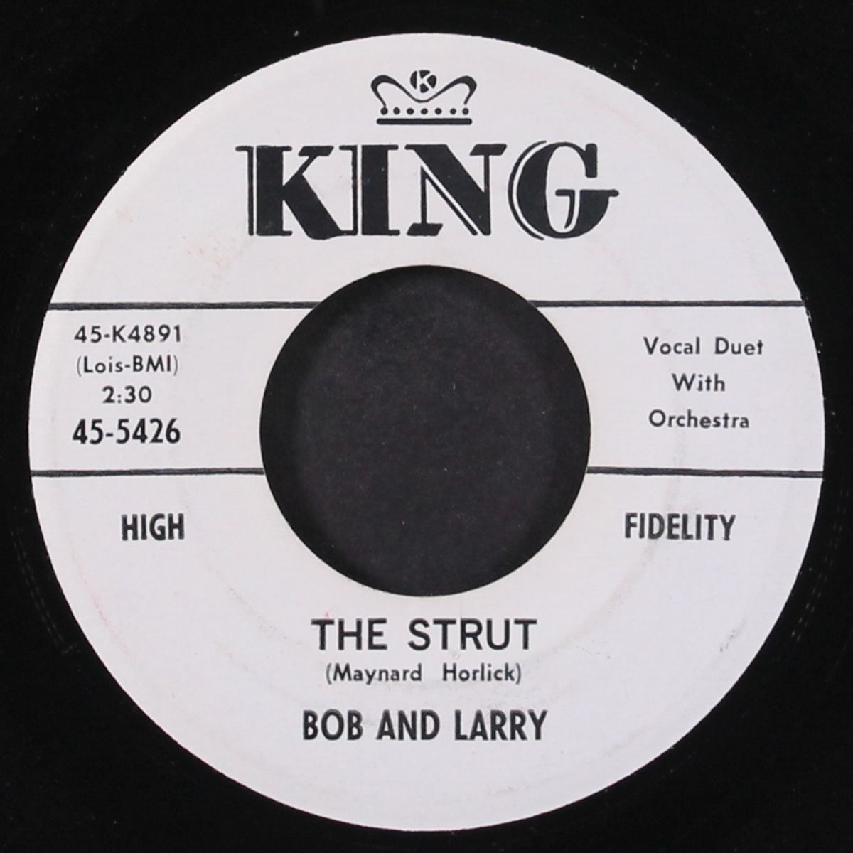 the strut / "be sure" true love is hard to find by BOB & LARRY