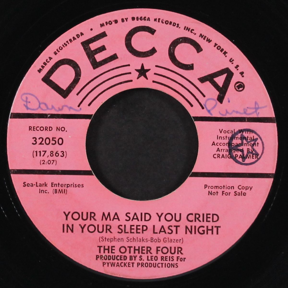 how do you tell a girl / your ma said you cried in your sleep last night by OTHER FOUR