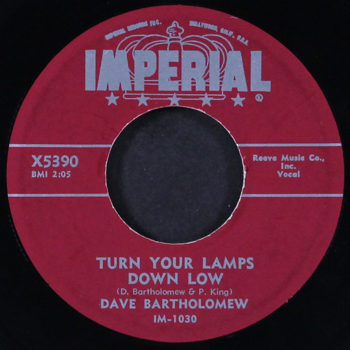 would you / turn your lamps down low by DAVE BARTHOLOMEW