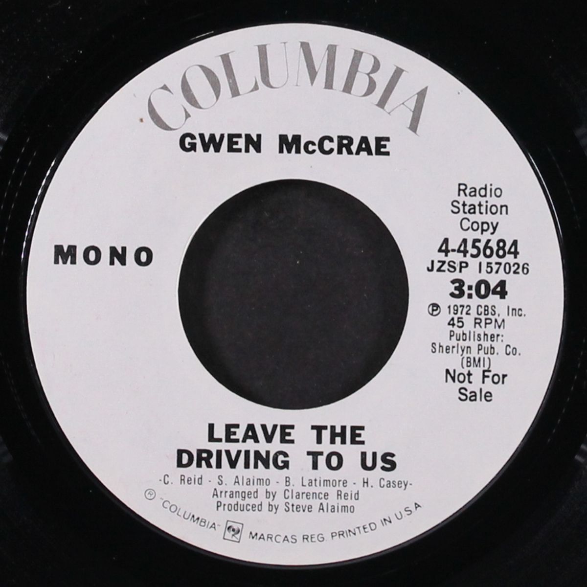 leave the driving to us / mono by GWEN MCCRAE