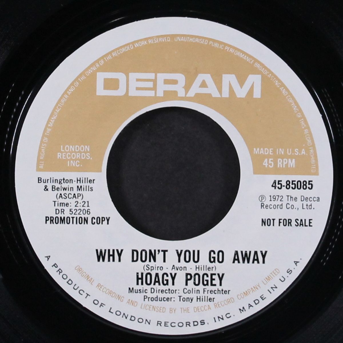don't ya know / why don't you go away by HOAGY POGEY
