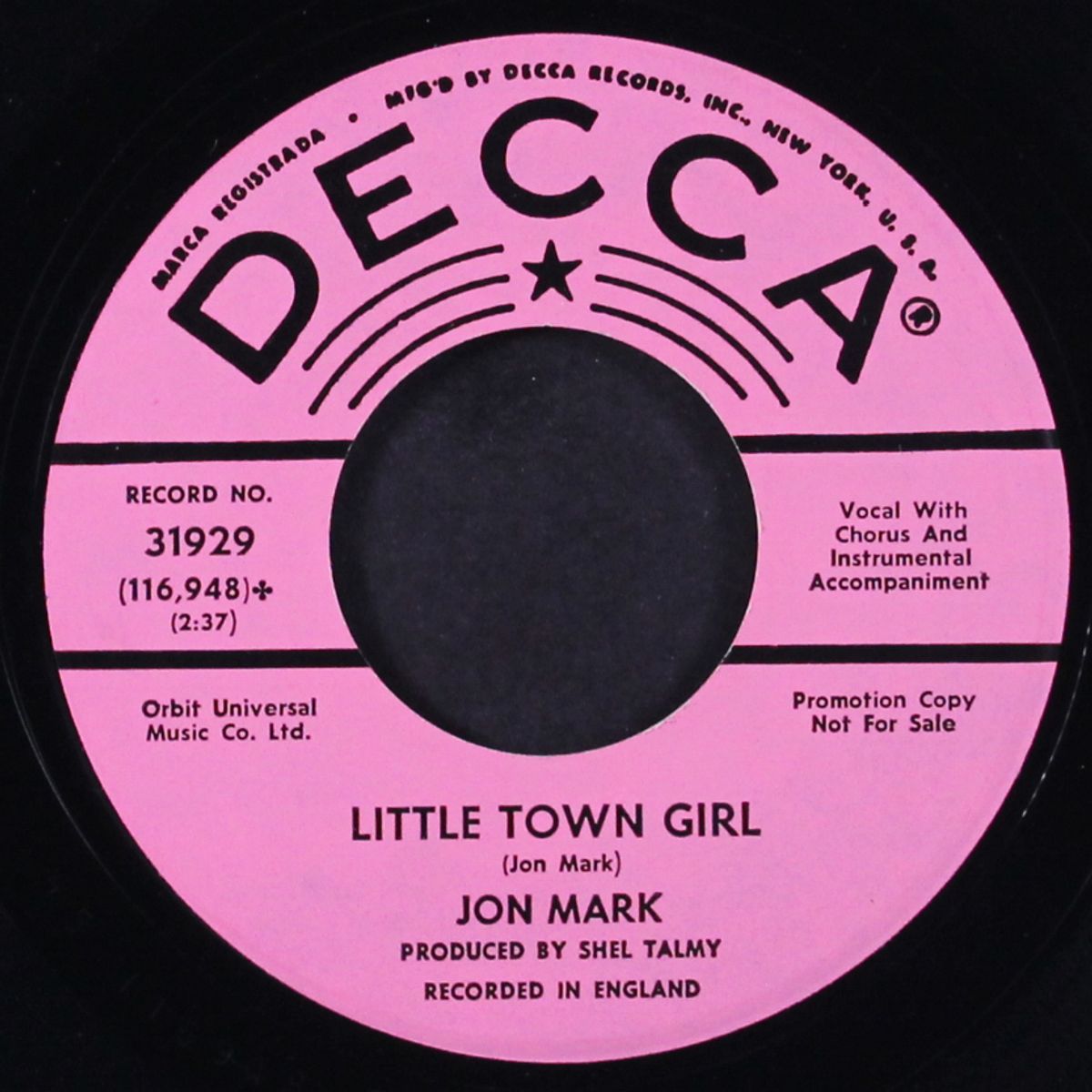 paris bells / little town girl by JON MARK