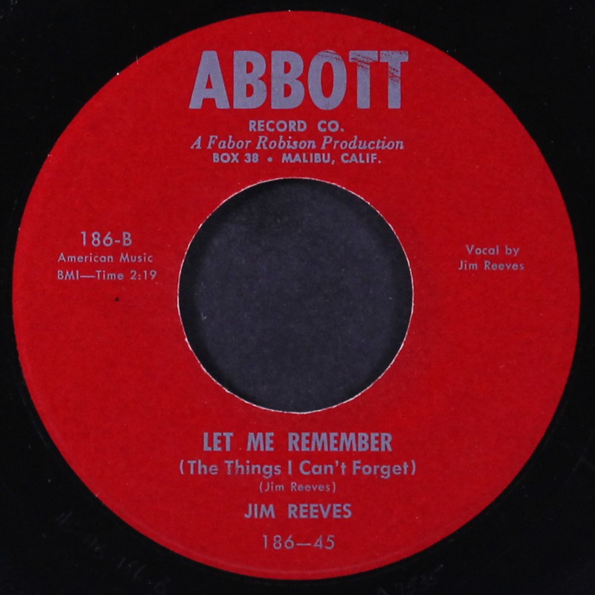 hillbilly waltz / let me remember by JIM REEVES