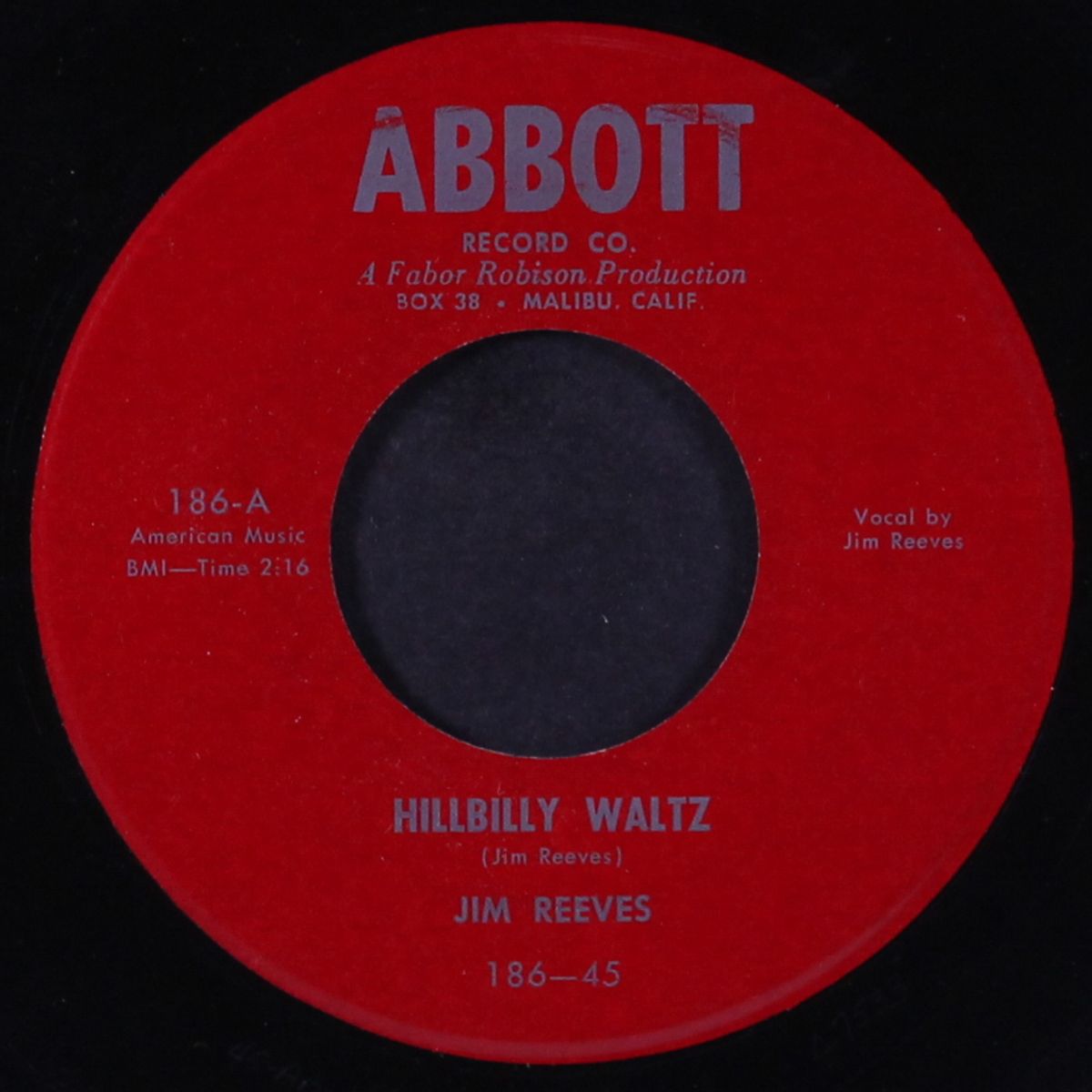 hillbilly waltz / let me remember by JIM REEVES