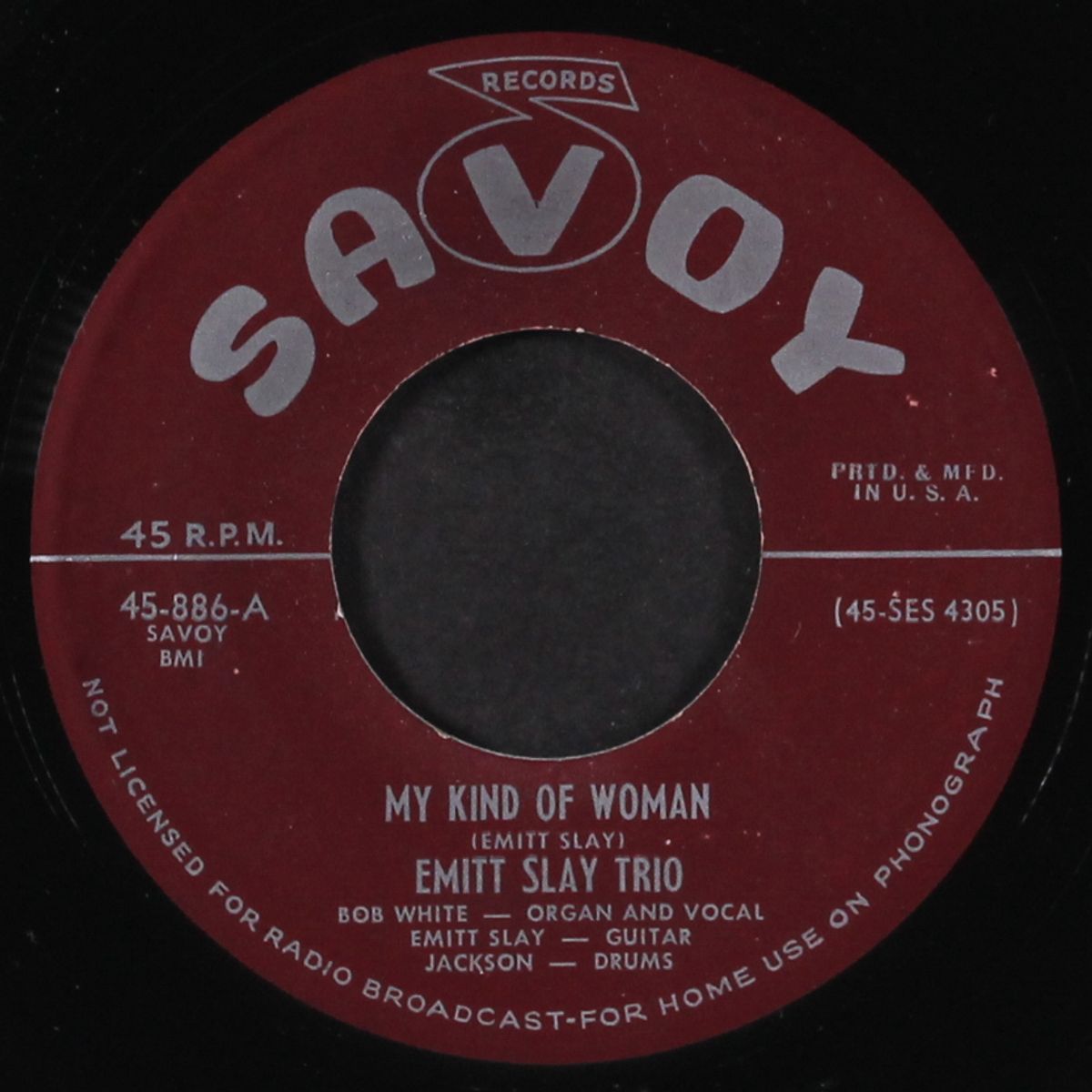 my kind of woman / brotherly love by EMITT SLAY TRIO