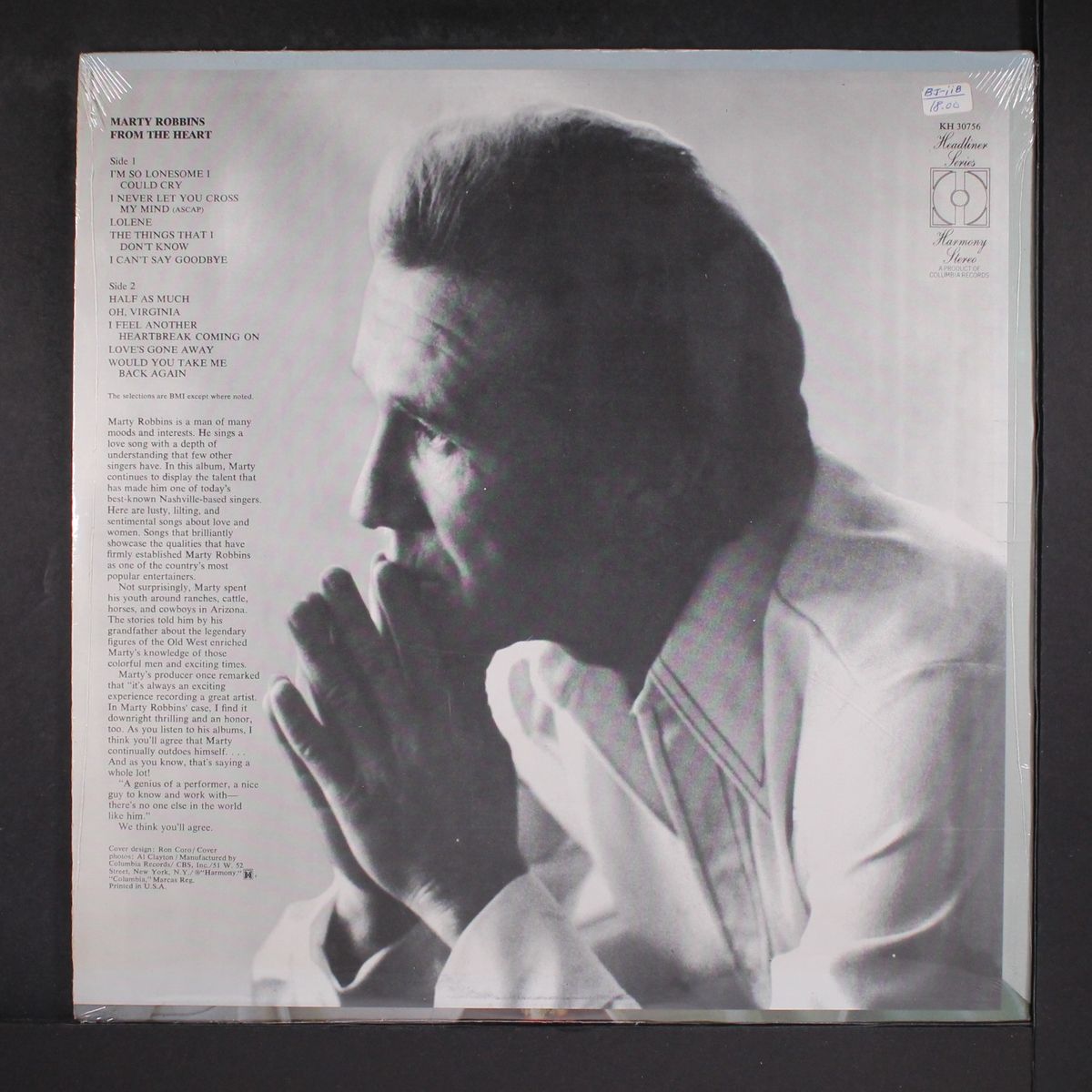from the heart by MARTY ROBBINS
