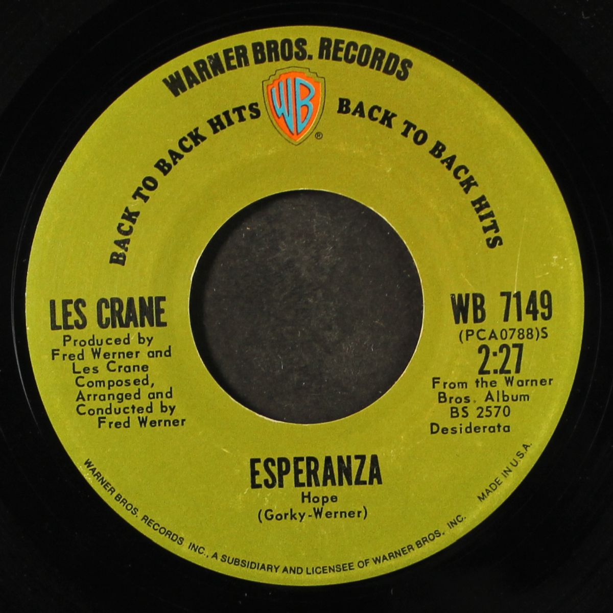 desiderata / esperanza by LES CRANE