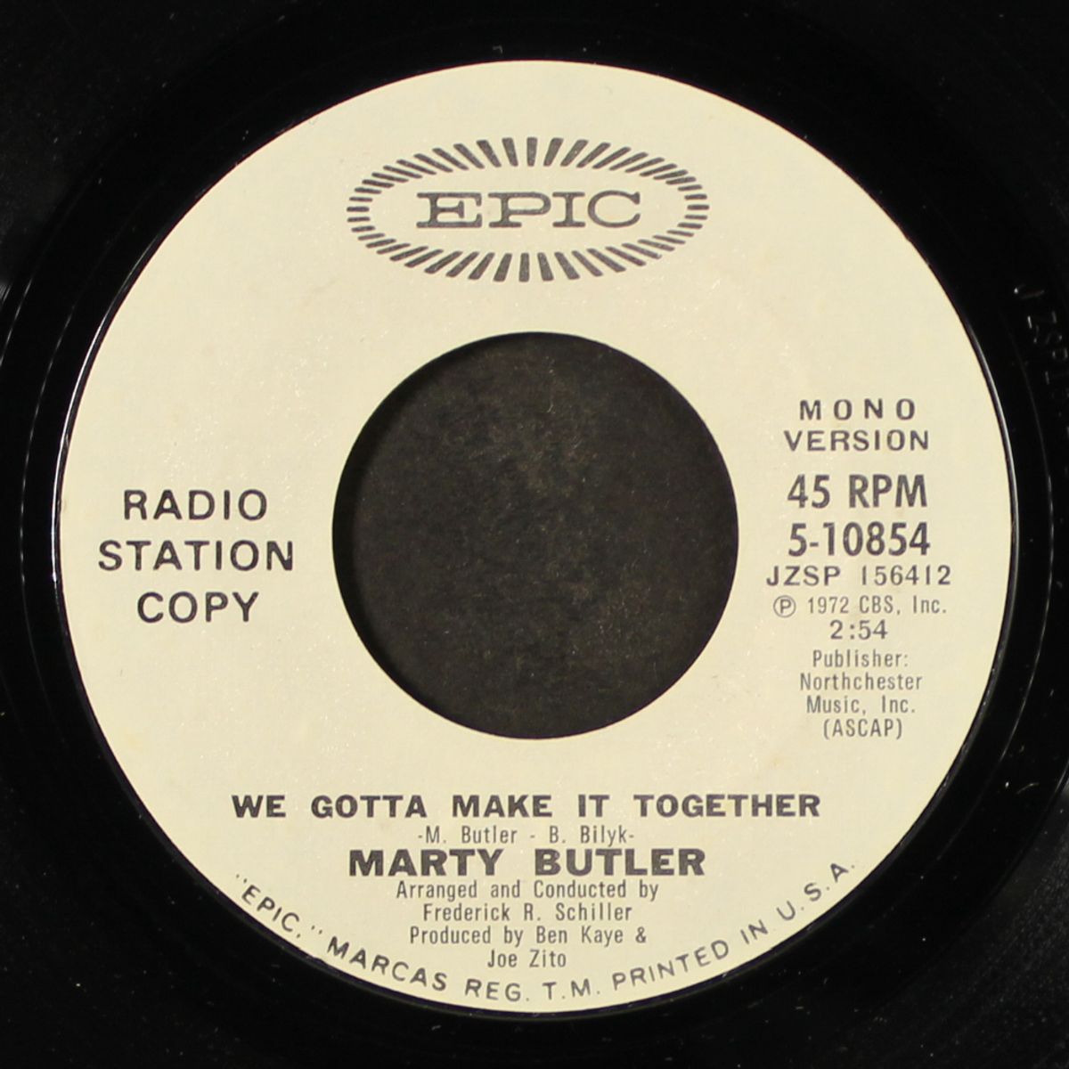 we gotta make it together / mono by MARTY BUTLER