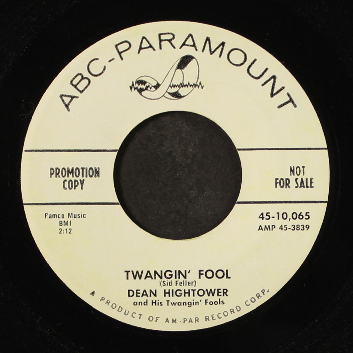 twangin' fool / goodnight sweetheart by DEAN HIGHTOWER