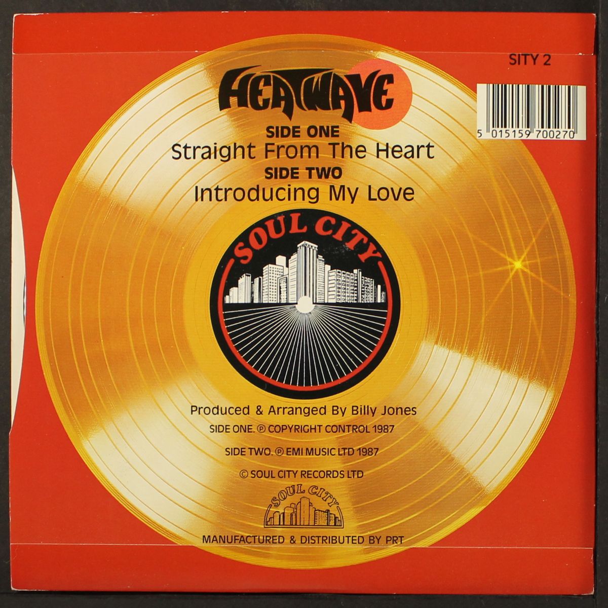 straight from the heart / introducing my love by HEATWAVE