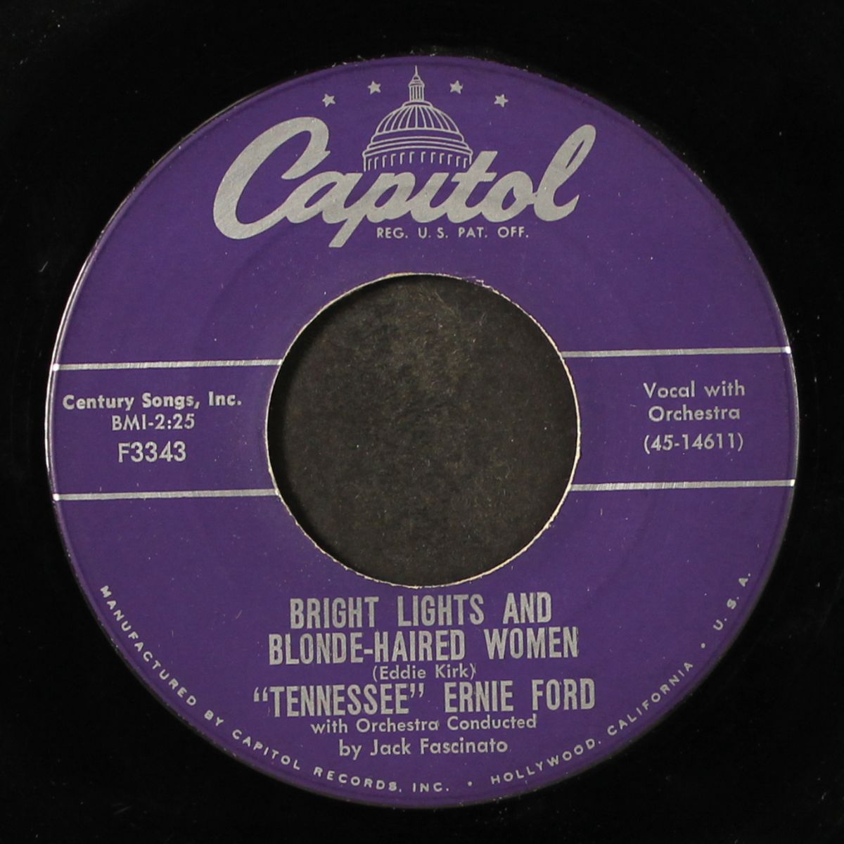 bright lights and blond-haired women by TENNESSEE ERNIE FORD