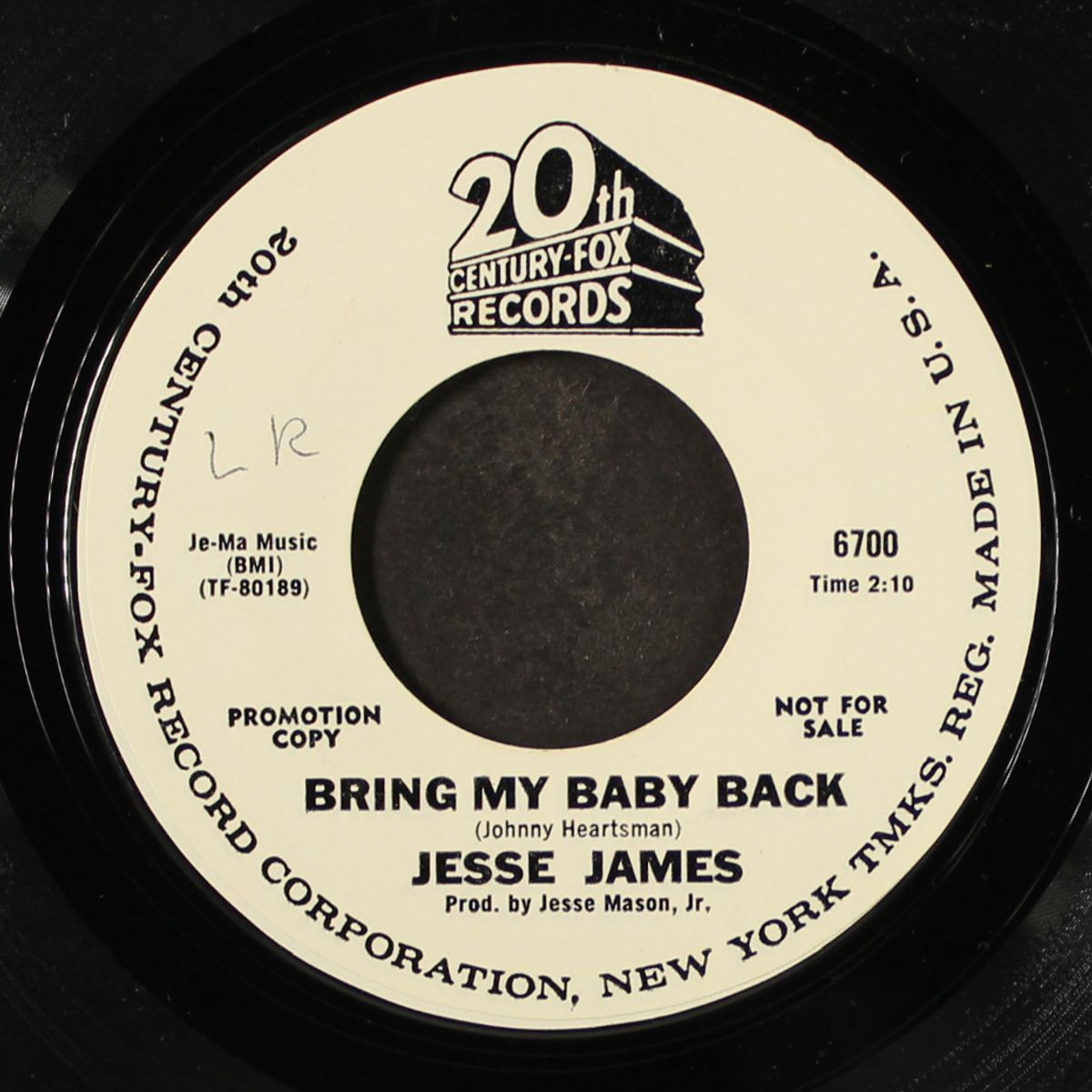 thank you darlin' / bring my baby back by JESSE JAMES