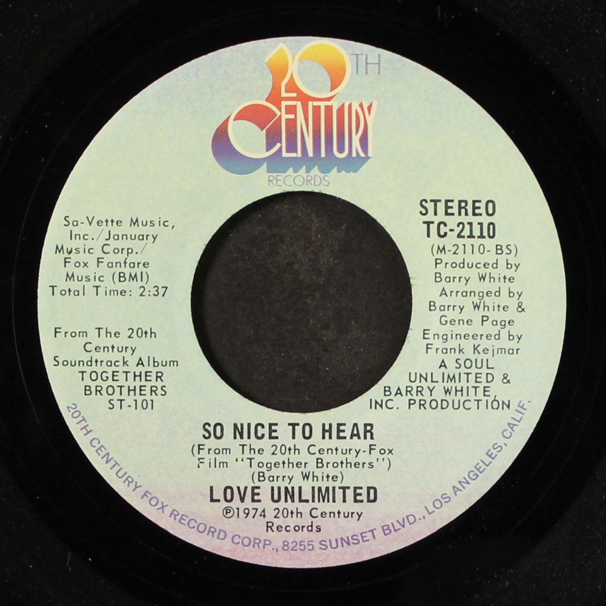 people of tomorrow are the children of today / so nice to hear by LOVE UNLIMITED
