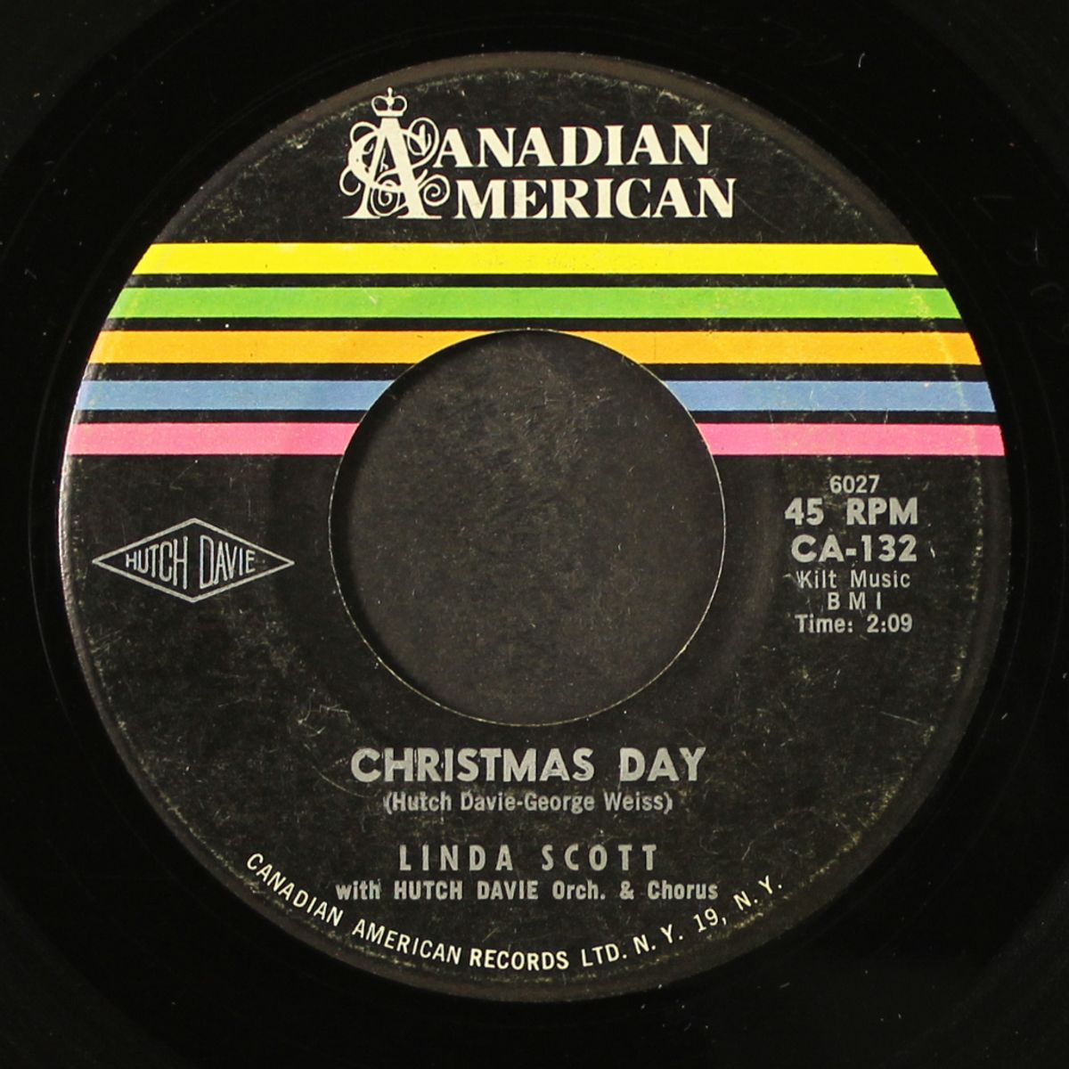 christmas day / twistin' bells by LINDA SCOTT / SANTO & JOHNNY