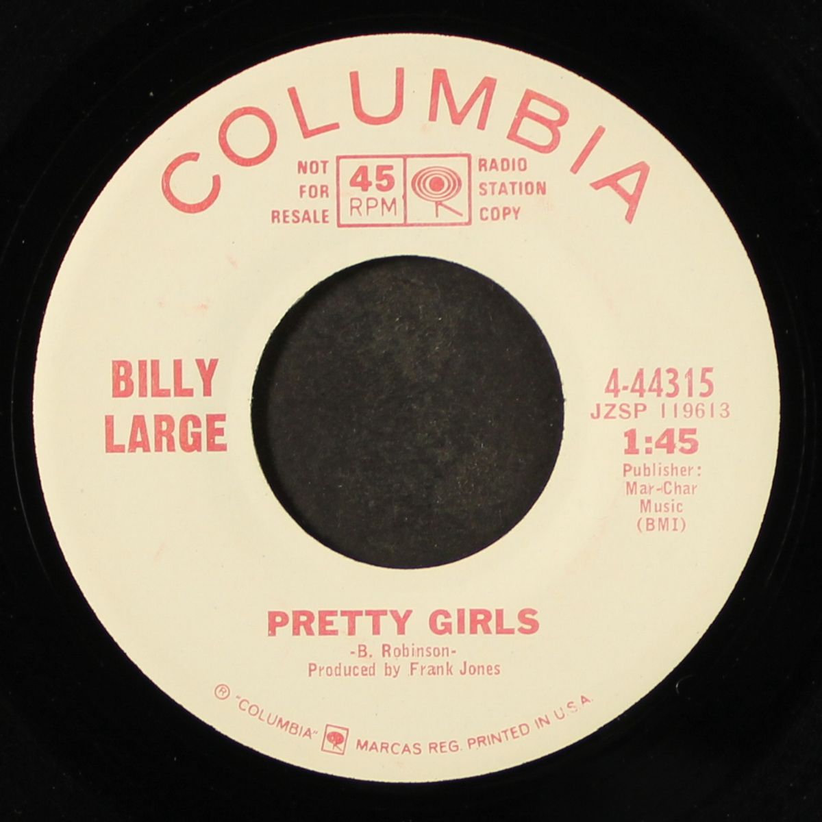 pretty girls / gypsy rose and i by BILLY LARGE