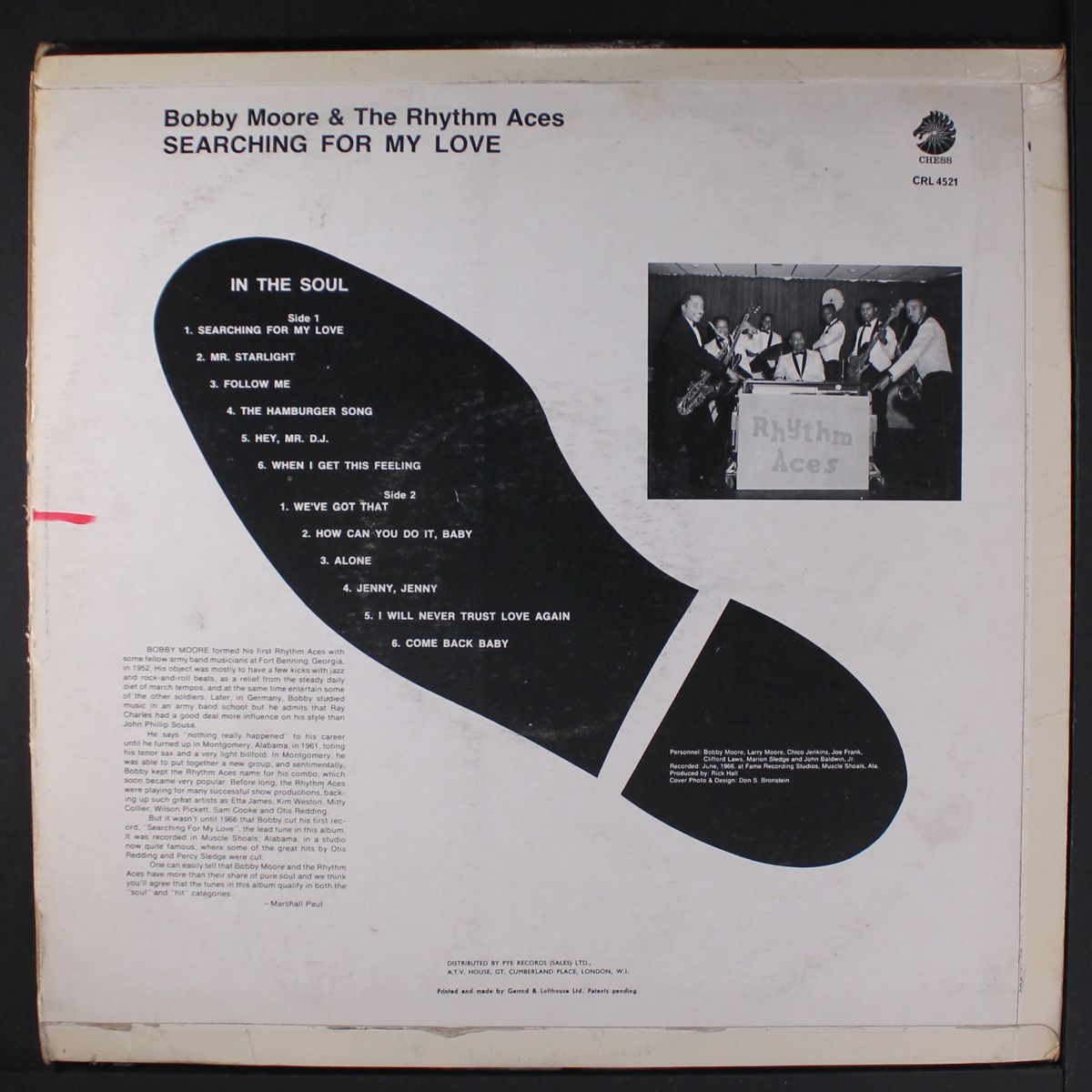 searching for my love by BOBBY MOORE & RHYTHM ACES