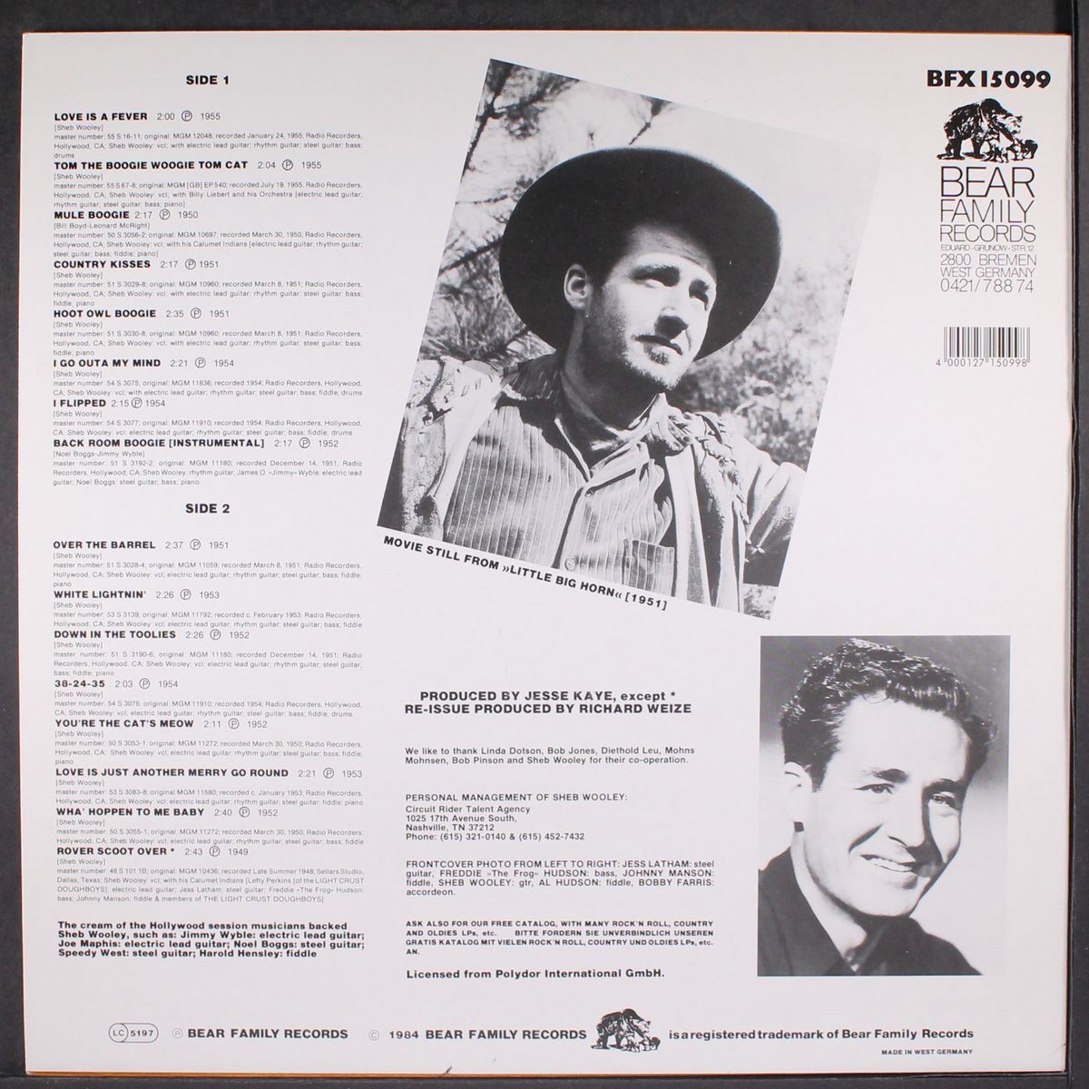 country boogies, wild and wooley by SHEB WOOLEY