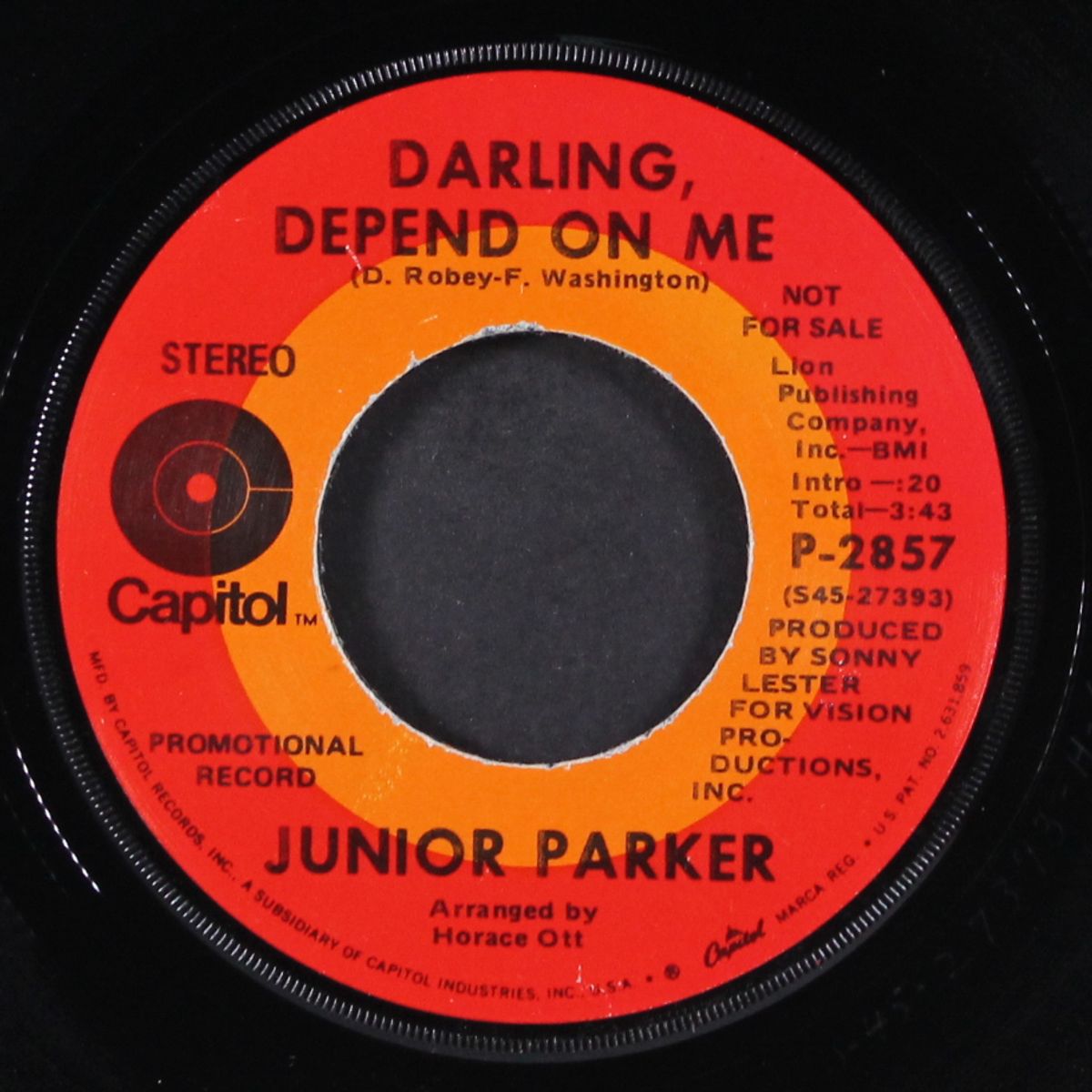 the outside man / darling depend on me by JUNIOR PARKER