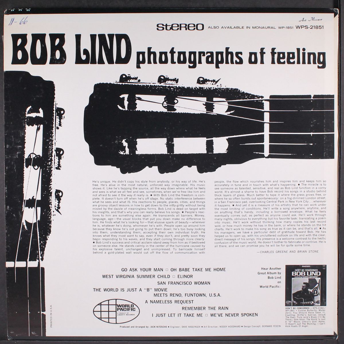 photographs of feeling by BOB LIND