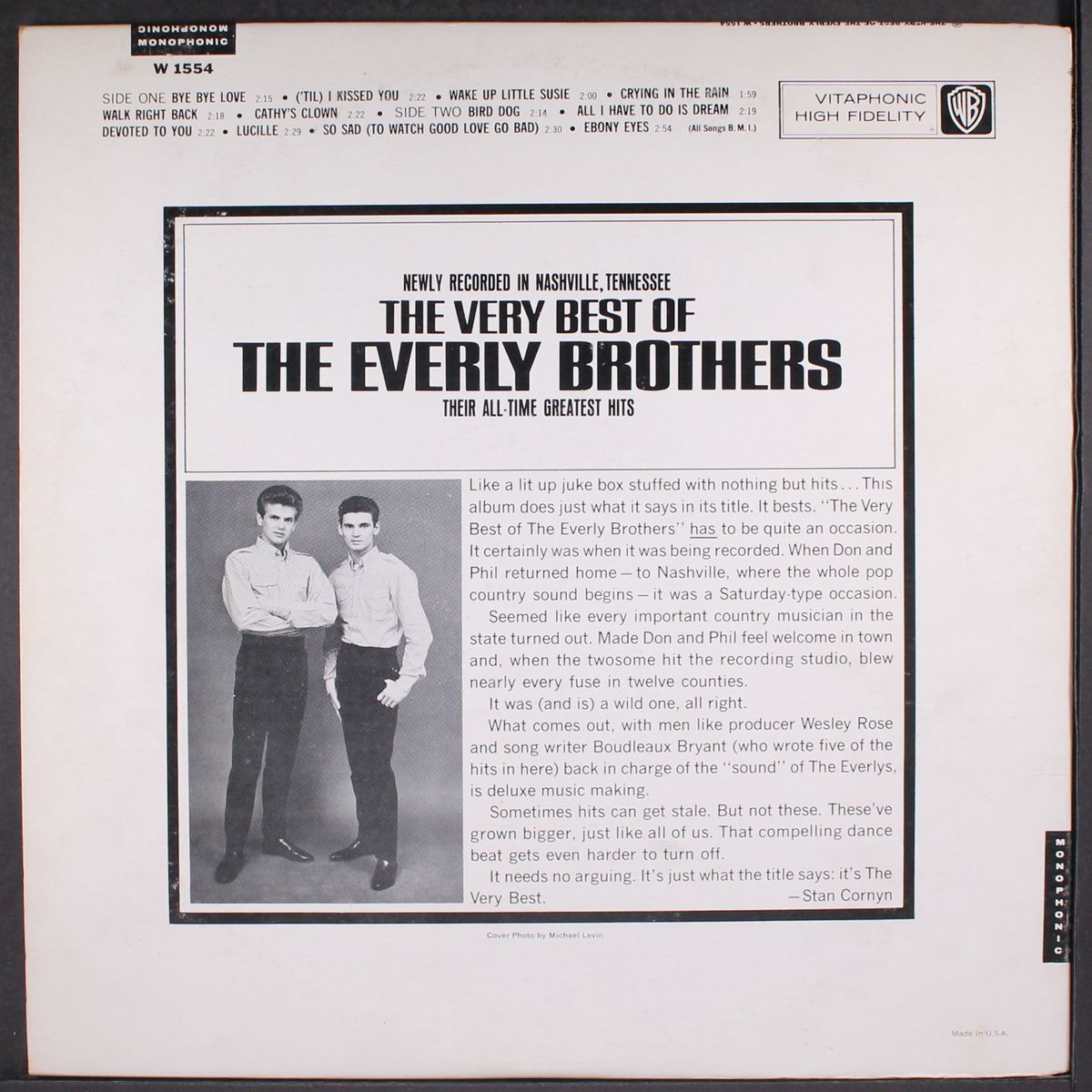 the very best of the everly brothers by EVERLY BROTHERS