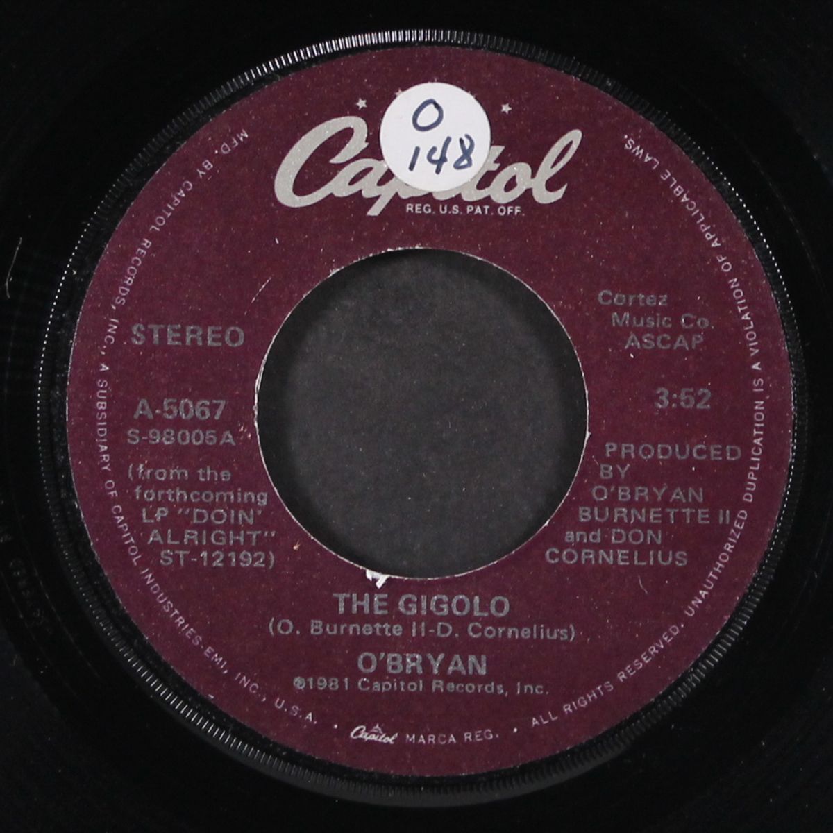 the gigolo / can't live without your love by O'BRYAN