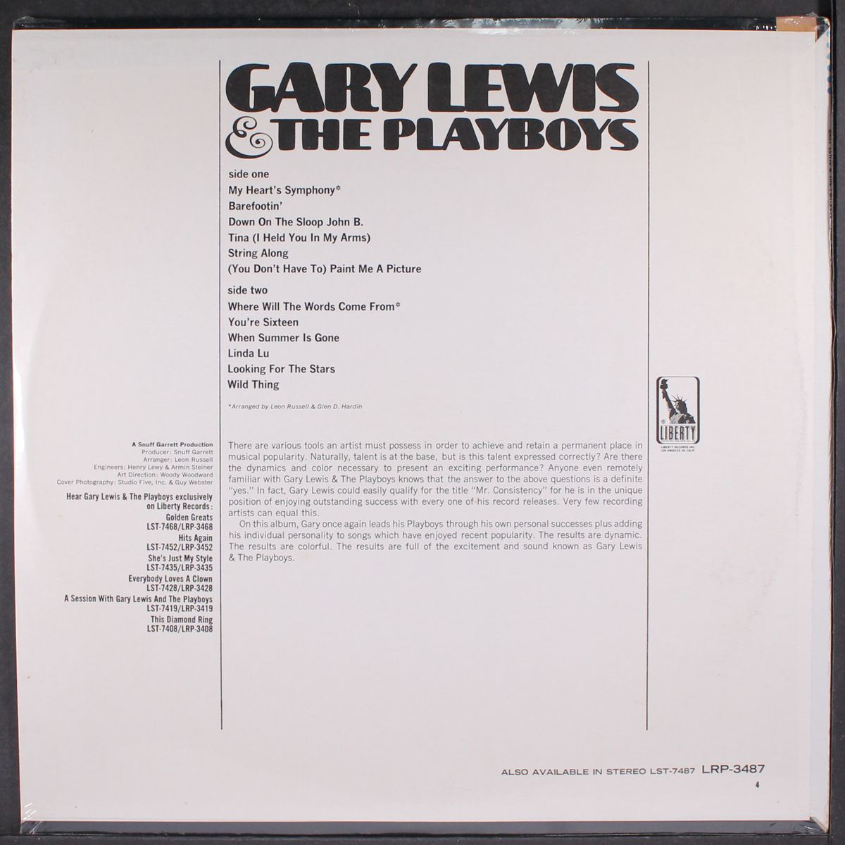 (you don't have to) paint me a picture by GARY LEWIS & PLAYBOYS