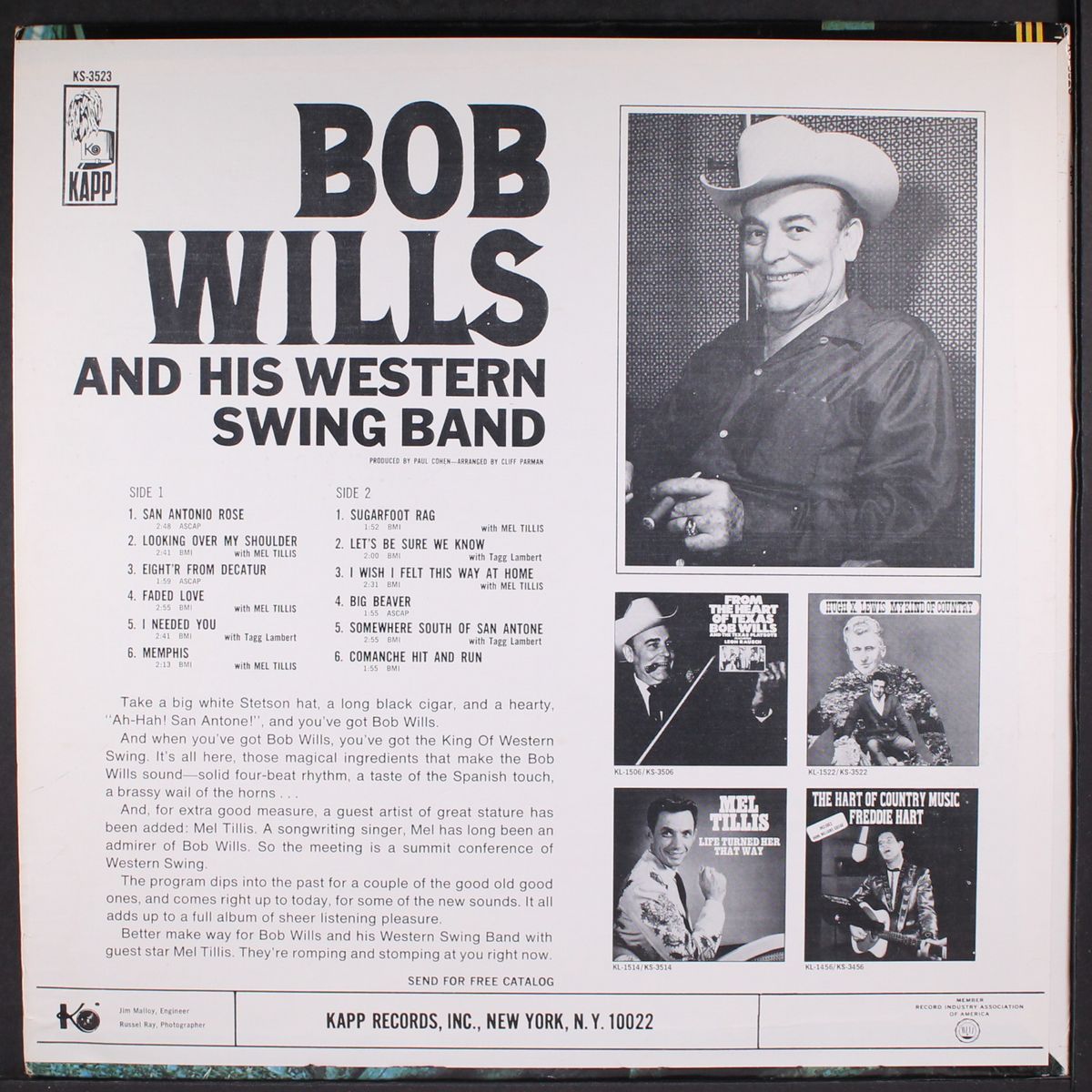king of western swing by BOB WILLS