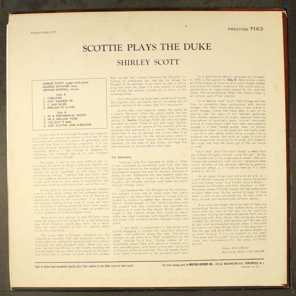 scottie plays duke by SHIRLEY SCOTT