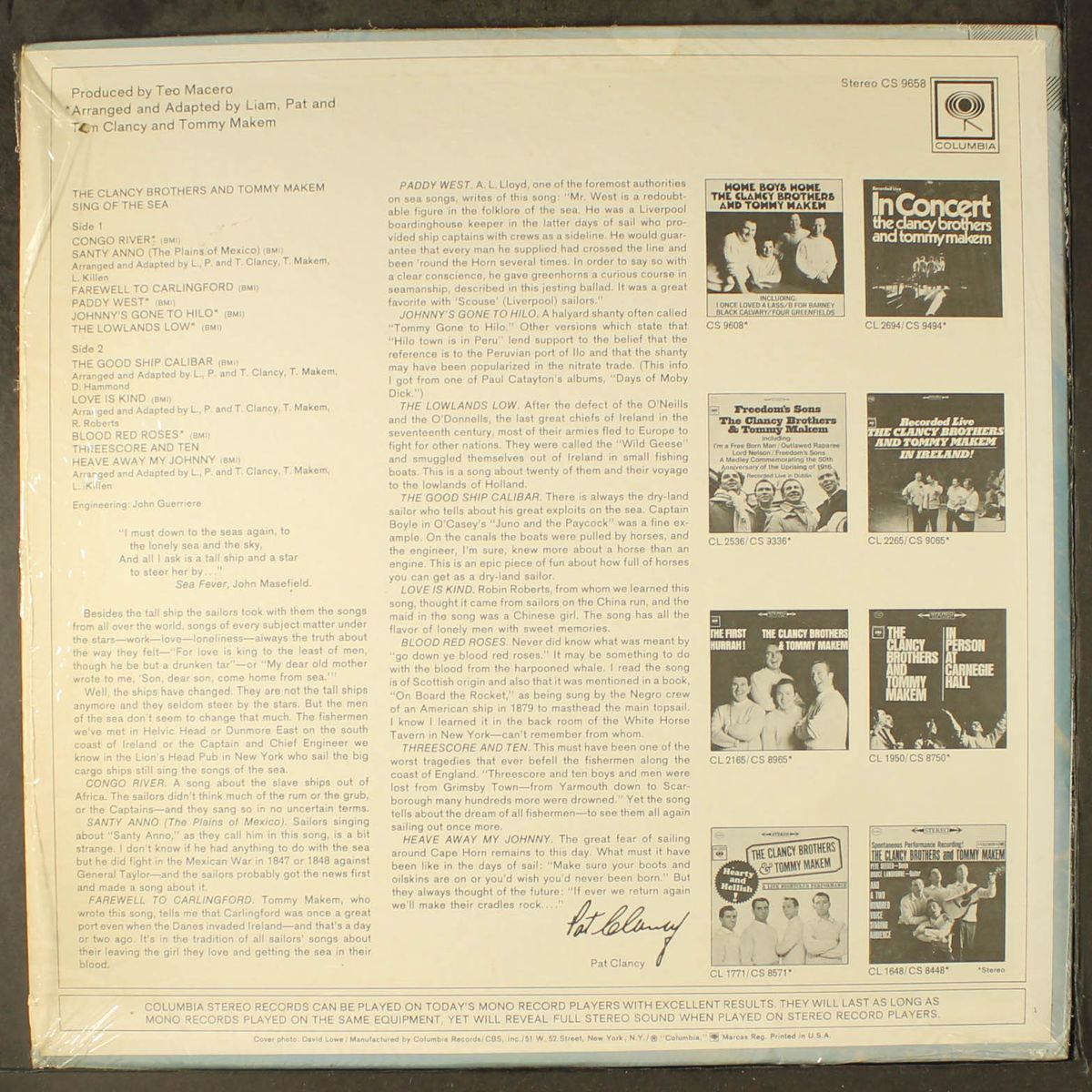 sing of the sea by CLANCY BROTHERS & TOMMY MAKEM