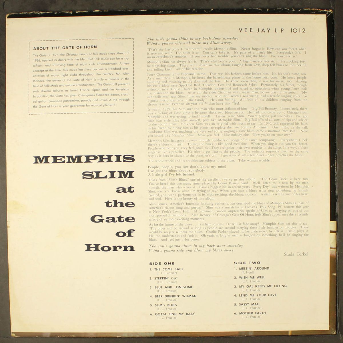 at the gate of horn by MEMPHIS SLIM