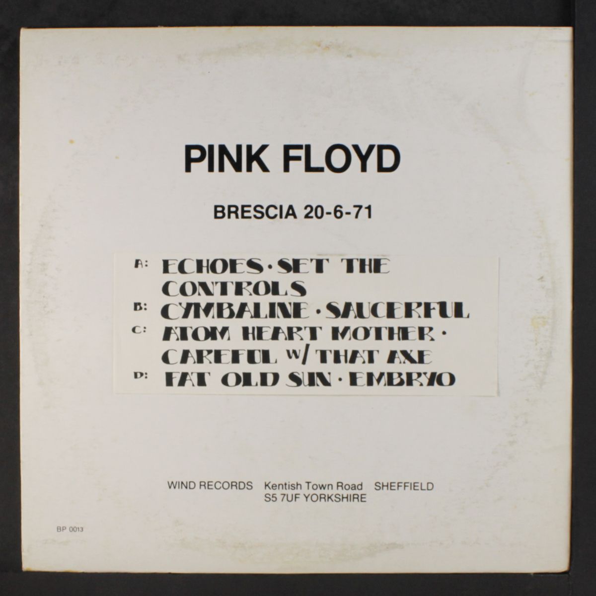 brescia 20-6-71 by PINK FLOYD