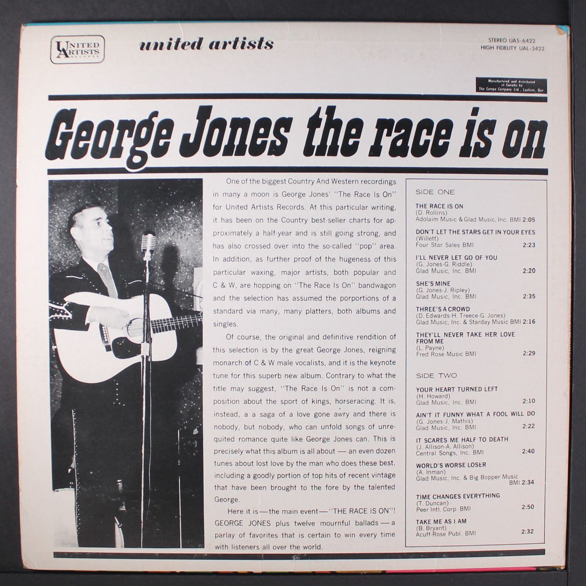 the race is on by GEORGE JONES