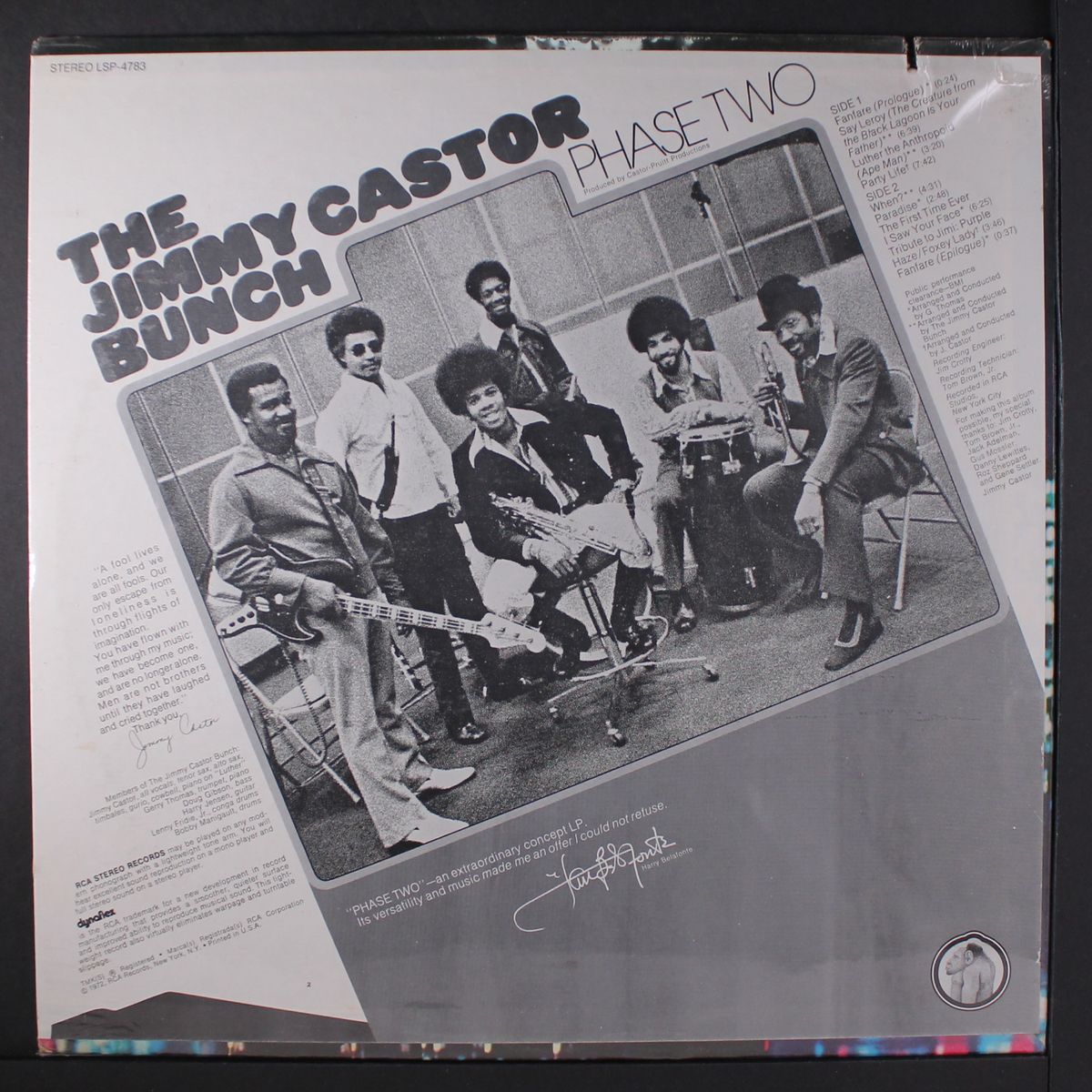 phase two by JIMMY CASTOR BUNCH